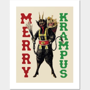 Merry Krampus Posters and Art